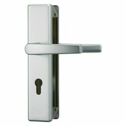 BAUHAUS Abus Schutzbeschlag KLT512 Wohnungsabschlusstür, Aluminium, Türstärke: 37 Mm - 47 Mm, Drücker Beidseitig