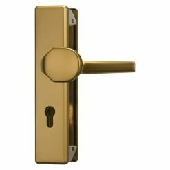 BAUHAUS Abus Schutzbeschlag KLT512 Wohnungsabschlusstür, Bronze, Türstärke: 37 Mm - 47 Mm, Knopf Außen, Drücker Innen