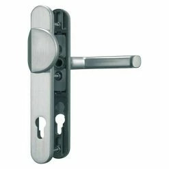 BAUHAUS Abus Schutzbeschlag SRG 92 N Schmalrahmen, Aluminium, Türstärke: 59 Mm - 65 Mm, Knopf Außen, Drücker Innen
