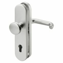 BAUHAUS Schutzbeschlag Hauseingangstür, Türstärke: 35 Mm - 45 Mm, Edelstahl, Profilzylinder PZ