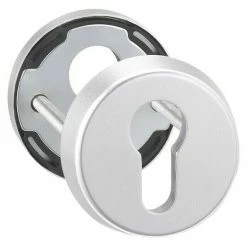 BAUHAUS Schutzrosettenpaar PZ 12mm Edelstahl, Durchmesser Rosette: 55 Mm