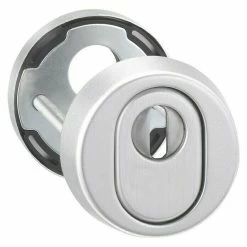 BAUHAUS Schutzrosettenpaar ZA 15mm Edelstahl, Durchmesser Rosette: 55 Mm