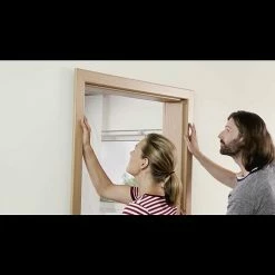 BAUHAUS GetaDoor Laminit Türzarge GL 223 735 X 1.985 Mm, Wandstärke: 145 Mm, DIN Anschlag: Rechts, Weiß Seidenmatt -Online-Shop Türzargen 12 12