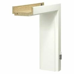 BAUHAUS GetaDoor Laminit Türzarge GL 222 735 X 1.985 Mm, Wandstärke: 145 Mm, DIN Anschlag: Rechts, Arctic Weiß