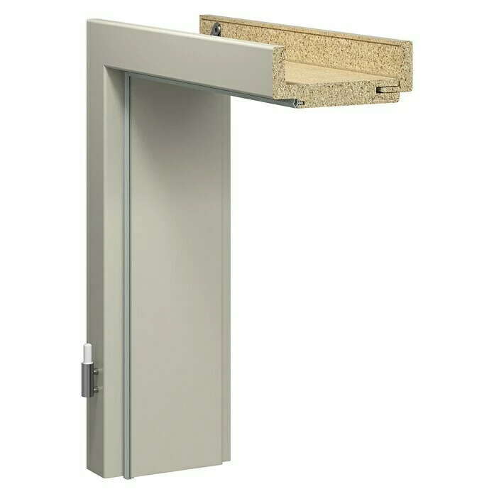 BAUHAUS GetaDoor Lamineo Türzarge GLN 440 860 X 1.985 Mm, Wandstärke: 145 Mm, DIN Anschlag: Links, Seidengrau 1 BAUHAUS GetaDoor Lamineo Türzarge GLN 440 860 X 1.985 Mm, Wandstärke: 145 Mm, DIN Anschlag: Links, Seidengrau