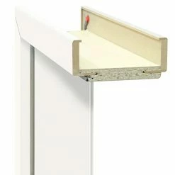 BAUHAUS Türzarge Monari 610 X 1.985 Mm, Wandstärke: 75 Mm, DIN Anschlag: Rechts, Uni Weiß