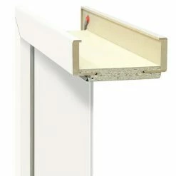 BAUHAUS Türzarge Monari 610 X 1.985 Mm, Wandstärke: 140 Mm, DIN Anschlag: Links, Uni Weiß