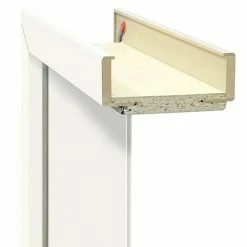 BAUHAUS Türzarge Monari 985 X 1.985 Mm, Wandstärke: 95 Mm, DIN Anschlag: Rechts, Uni Weiß