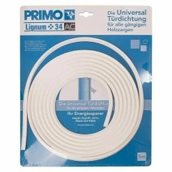 BAUHAUS Primo Türdichtung Lignum 34 AC Weiß, 5 M, Passend Für: Nutbreite 3 – 4 Mm