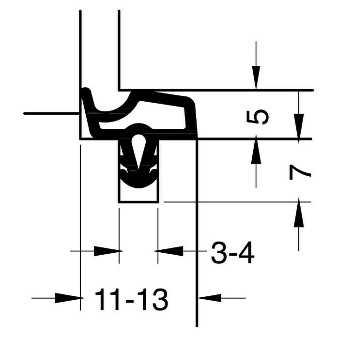 BAUHAUS Primo Türdichtung Lignum 34 Transparent, 5 M, Passend Für: Nutbreite 3 – 4 Mm 3 BAUHAUS Primo Türdichtung Lignum 34 Transparent, 5 M, Passend Für: Nutbreite 3 – 4 Mm – Bild 3