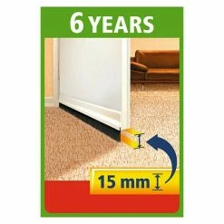 BAUHAUS Tesa MOLL Türdichtschiene Textil Braun, Geeignet Für: Spaltenbreiten Bis 15 Mm -Online-Shop Türzargen 12 420