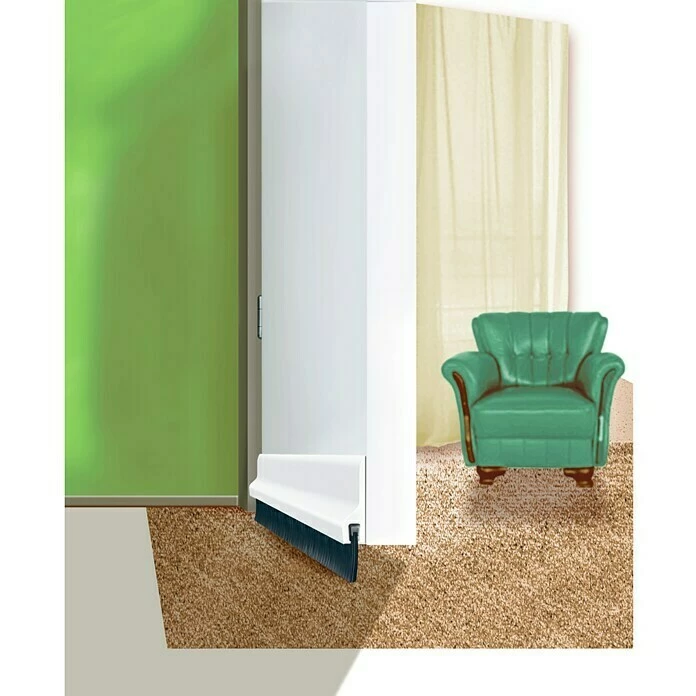 BAUHAUS Tesa MOLL Türdichtschiene Textil Transparent, Geeignet Für: Spaltenbreiten Bis 15 Mm 2 BAUHAUS Tesa MOLL Türdichtschiene Textil Transparent, Geeignet Für: Spaltenbreiten Bis 15 Mm – Bild 2