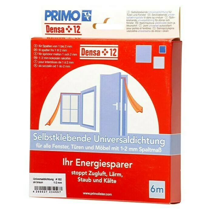 BAUHAUS Primo Universaldichtung Densa 12 Braun, 6 M, Passend Für: Spaltenbreite 1 – 2 Mm 1 BAUHAUS Primo Universaldichtung Densa 12 Braun, 6 M, Passend Für: Spaltenbreite 1 – 2 Mm