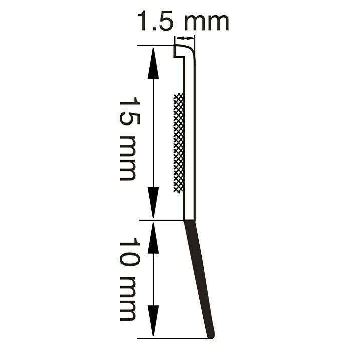BAUHAUS Primo Abdeckleiste Mit Dichtlippe Weiß, 1,4 M X 1,5 Mm X 25 Mm 2 BAUHAUS Primo Abdeckleiste Mit Dichtlippe Weiß, 1,4 M X 1,5 Mm X 25 Mm – Bild 2