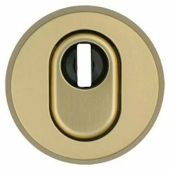 BAUHAUS Abus Sicherheitsrosette RHZS 415 Holztür, Messing, Stärke Schild/ Rosette: 15 Mm