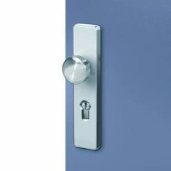 BAUHAUS Basi Schutzbeschlag SB 7500 ES0 Hauseingangstür, Edelstahl, Türstärke: 38 Mm - 45 Mm, Knopf Außen, Drücker Innen, Ohne Zylinderabdeckung -Online-Shop Türzargen 12 560