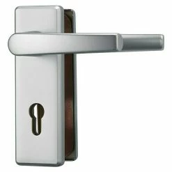 BAUHAUS Abus Schutzbeschlag KKT512 Wohnungsabschlusstür, Aluminium, Türstärke: 37 Mm - 47 Mm, Drücker Beidseitig