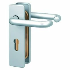 BAUHAUS Basi Schutzbeschlag ZT/FS 2100 Einsatzbereich: Feuerschutztür, Aluminium, Türstärke: 44 Mm - 66 Mm, Drücker Beidseitig