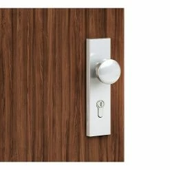 BAUHAUS Basi Schutzbeschlag ES0 VMS Hauseingangstür, Silber, Distanznorm: 72 Mm, Ohne Zylinderabdeckung, Knopf Außen, Drücker Innen -Online-Shop Türzargen 12 650