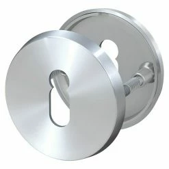 BAUHAUS Basi Schutzrosettenpaar ZBR 3110 Durchmesser Rosette: 50 Mm, Lochung: Buntbart BB, Türstärke: 38 Mm - 45 Mm