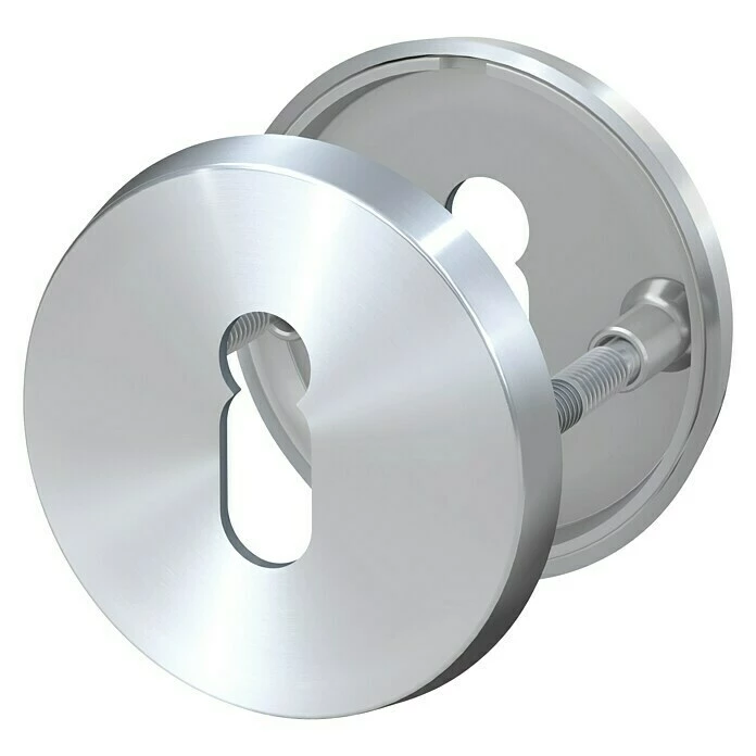 BAUHAUS Basi Schutzrosettenpaar ZBR 3110 Durchmesser Rosette: 50 Mm, Lochung: Buntbart BB, Türstärke: 38 Mm - 45 Mm 1 BAUHAUS Basi Schutzrosettenpaar ZBR 3110 Durchmesser Rosette: 50 Mm, Lochung: Buntbart BB, Türstärke: 38 Mm - 45 Mm