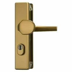 BAUHAUS Abus Schutzbeschlag KLSZ 714 Wohnungsabschlusstür, Bronze, Türstärke: 37 Mm - 47 Mm, Knopf Außen, Drücker Innen