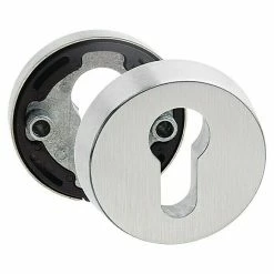 BAUHAUS Schutzbeschlag Hauseingangstür, Türstärke: 35 Mm - 45 Mm, Aluminium, Profilzylinder PZ, Farbe: Stahlgrau -Online-Shop Türzargen 12 694