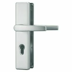 BAUHAUS Abus Schutzbeschlag KLN 314 Wohnungsabschlusstür, Weiß, Türstärke: 37 Mm - 47 Mm, Knopf Außen, Drücker Innen