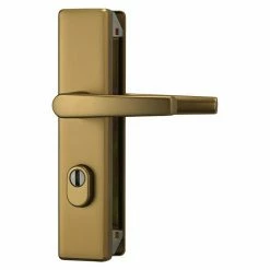 BAUHAUS Abus Schutzbeschlag KLSZ 714 Wohnungsabschlusstür, Bronze, Türstärke: 37 Mm - 47 Mm, Drücker Beidseitig