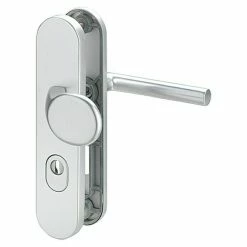 BAUHAUS Schutzbeschlag Hauseingangstür, Türstärke: 35 Mm - 45 Mm, Aluminium, Profilzylinder PZ