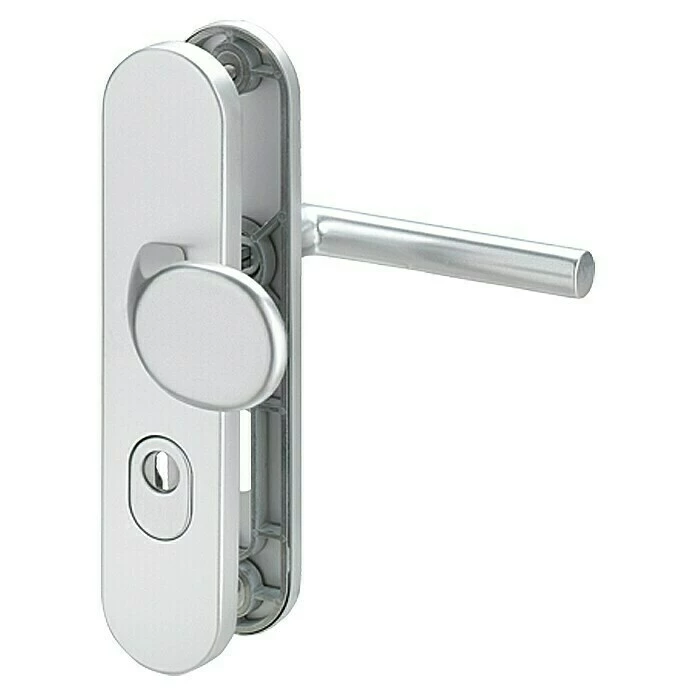 BAUHAUS Schutzbeschlag Hauseingangstür, Türstärke: 35 Mm - 45 Mm, Aluminium, Profilzylinder PZ 1 BAUHAUS Schutzbeschlag Hauseingangstür, Türstärke: 35 Mm - 45 Mm, Aluminium, Profilzylinder PZ