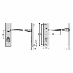 BAUHAUS Basi Schutzbeschlag ES0 VMS Hauseingangstür, Champagnerfarben, Türstärke: 38 Mm - 42 Mm, Drücker Beidseitig, Mit Zylinderabdeckung 5 BAUHAUS Basi Schutzbeschlag ES0 VMS Hauseingangstür, Champagnerfarben, Türstärke: 38 Mm - 42 Mm, Drücker Beidseitig, Mit Zylinderabdeckung -Online-Shop Türzargen 12 766