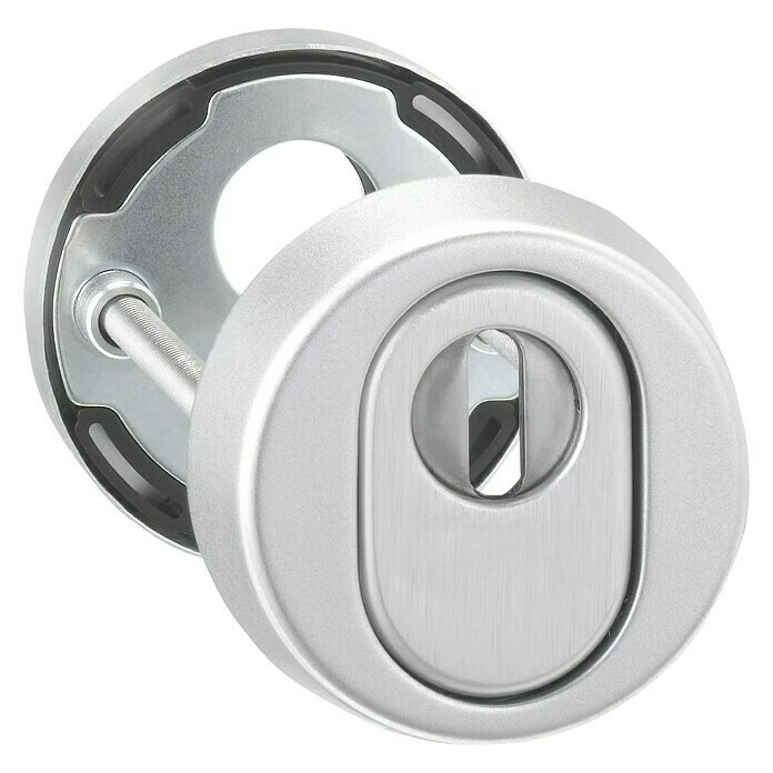 BAUHAUS Portaferm Schutzrosettenpaar Hauseingangstür, Türstärke: 0 Mm - 68 Mm, Silber, 2 Stk., Zylinderabdeckung 1 BAUHAUS Portaferm Schutzrosettenpaar Hauseingangstür, Türstärke: 0 Mm - 68 Mm, Silber, 2 Stk., Zylinderabdeckung