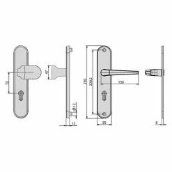 BAUHAUS Basi Schutzbeschlag ES0 VMS Wohnungsabschlusstür, Silber, Distanznorm: 72 Mm, Ohne Zylinderabdeckung, Stärke Schild/ Rosette: 12 Mm 5 BAUHAUS Basi Schutzbeschlag ES0 VMS Wohnungsabschlusstür, Silber, Distanznorm: 72 Mm, Ohne Zylinderabdeckung, Stärke Schild/ Rosette: 12 Mm -Online-Shop Türzargen 12 835