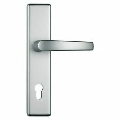 BAUHAUS Abus Schutzbeschlag HLT612 Hauseingangstür, Aluminium, Türstärke: 52 Mm - 72 Mm, Drücker Beidseitig