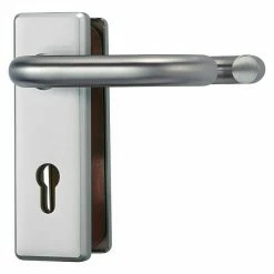 BAUHAUS Abus Schutzbeschlag KKT512 Feuerschutztür, Aluminium, Türstärke: 37 Mm - 47 Mm, Drücker Beidseitig