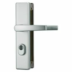 BAUHAUS Abus Schutzbeschlag KLSZ 714 Wohnungsabschlusstür, Aluminium, Türstärke: 37 Mm - 47 Mm, Drücker Beidseitig