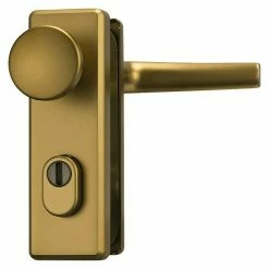 BAUHAUS Abus Schutzbeschlag KKZS700 Wohnungsabschlusstür, Bronze, Türstärke: 37 Mm - 47 Mm, Knopf Außen, Drücker Innen