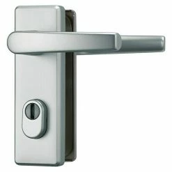 BAUHAUS Abus Schutzbeschlag KKZS700 Wohnungsabschlusstür, Aluminium, Türstärke: 37 Mm - 47 Mm, Drücker Beidseitig