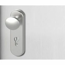 BAUHAUS Basi Schutzbeschlag SB/FS 2200K ES1 Feuerschutztür, Edelstahl, Türstärke: 44 Mm - 66 Mm, Knopf Außen, Drücker Innen, Ohne Zylinderabdeckung -Online-Shop Türzargen 12 967